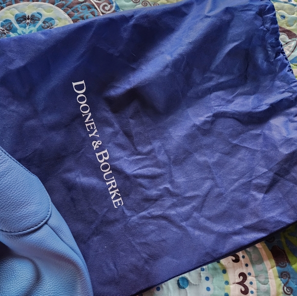 Dooney & Bourke Blue Hobo Bag with Silver Accents - Picture 16 of 16